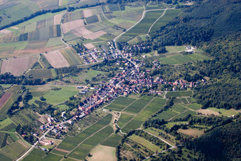 Rott in the state Bas-Rhin, France from a drone