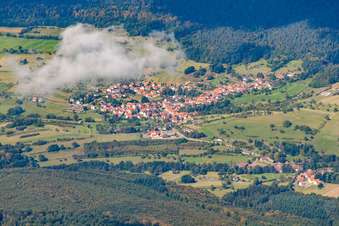 Bird's eye view of Wingen in the state Bas-Rhin, France