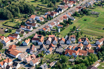 Speckstr from the west in the district Schaidt in Wörth am Rhein in the state Rhineland-Palatinate, Germany