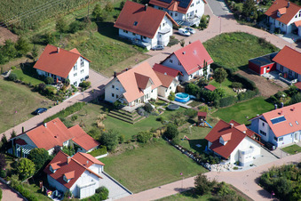 At the kiln in Freckenfeld in the state Rhineland-Palatinate, Germany from above