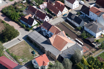 Vollmersweilerer Straße in Freckenfeld in the state Rhineland-Palatinate, Germany from above
