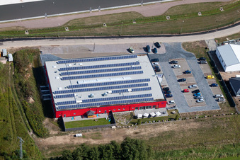 Bienwald Fitness World in the district Minderslachen in Kandel in the state Rhineland-Palatinate, Germany from above