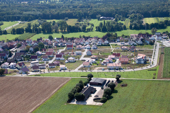 Bird's eye view of On the high trail in Kandel in the state Rhineland-Palatinate, Germany