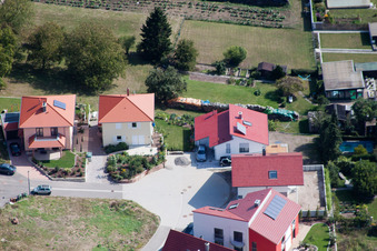 Oblique view of On the high trail in Kandel in the state Rhineland-Palatinate, Germany