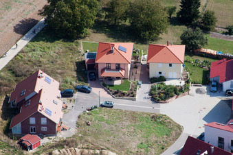 On the high trail in Kandel in the state Rhineland-Palatinate, Germany from above