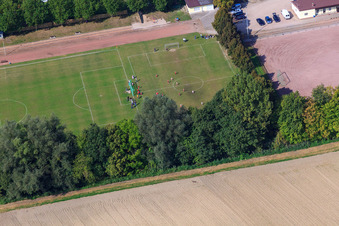 Football field of TuS 04 Hördt e. V in Hördt in the state Rhineland-Palatinate, Germany