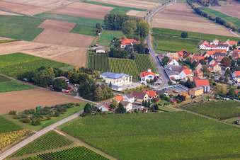 Donnersbergstr in Hangen-Weisheim in the state Rhineland-Palatinate, Germany