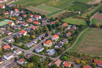 Aerial photograpy of At Hellbrunn in Eppelsheim in the state Rhineland-Palatinate, Germany