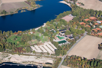 Outdoor pool at Willersinn, BASF Tennis Club eV in the district Oppau in Ludwigshafen am Rhein in the state Rhineland-Palatinate, Germany
