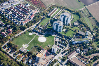 Hospital grounds of the Clinic BG Klinik Ludwigshafen in the district Oggersheim in Ludwigshafen am Rhein in the state Rhineland-Palatinate, Germany