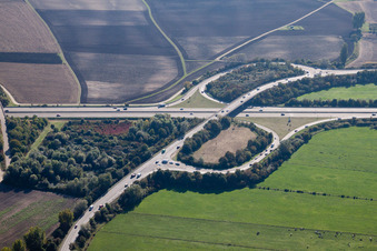 Exit A65 South in the district Oggersheim in Ludwigshafen am Rhein in the state Rhineland-Palatinate, Germany