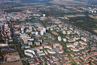 South, Albrecht-Dürer-Ring in Frankenthal in the state Rhineland-Palatinate, Germany