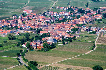 Place in the vineyards of the northeast in Rhodt unter Rietburg in the state Rhineland-Palatinate, Germany