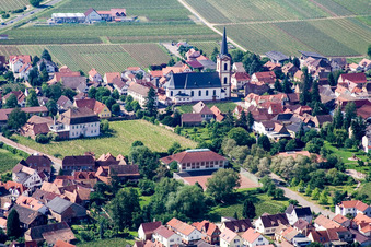 Church building in the village of in Edenkoben in the state Rhineland-Palatinate