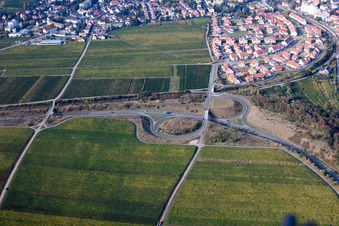 B271 exit in Bad Dürkheim in the state Rhineland-Palatinate, Germany