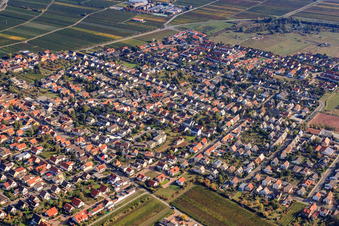 From the southwest in the district Mußbach in Neustadt an der Weinstraße in the state Rhineland-Palatinate, Germany