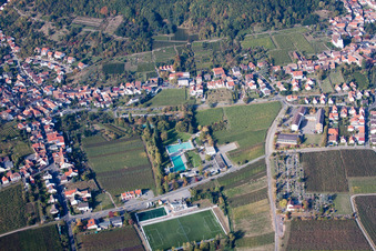 Swimming pool of the Foerderverein Hambacher Schwimmbad e.V. in the district Hambach in Neustadt an der Weinstrasse in the state Rhineland-Palatinate