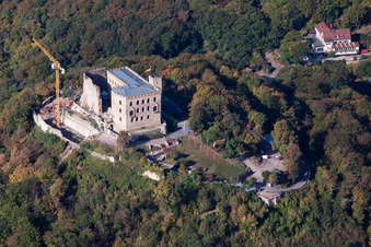 Aerial photograpy of Castle Hambach in Neustadt in the Weinstrasse in the state Rhineland-Palatinate
