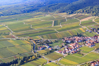 Bus parking lot in the district SaintMartin in Sankt Martin in the state Rhineland-Palatinate, Germany