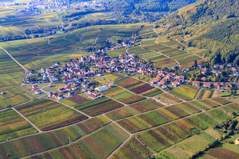 From the north in Weyher in der Pfalz in the state Rhineland-Palatinate, Germany