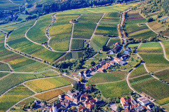 Aerial view of Modenbachstr in Weyher in der Pfalz in the state Rhineland-Palatinate, Germany