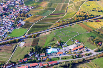 Statue of Liberty under the B10 in Albersweiler in the state Rhineland-Palatinate, Germany