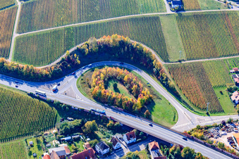 B10 exit Birkweiler, Siebeldingen in Birkweiler in the state Rhineland-Palatinate, Germany