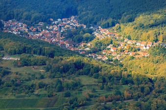 Village hidden in the Palatinate Forest in Dörrenbach in the state Rhineland-Palatinate, Germany