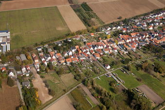 Speyerer Straße and Hauptstraße in the district Schaidt in Wörth am Rhein in the state Rhineland-Palatinate, Germany