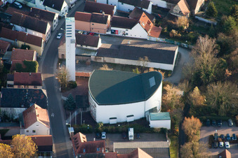 Catholic Parish church of St. Giles in Wörth am Rhein in the state Rhineland-Palatinate, Germany