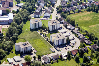 High-rise ensemble of Albert-Detzel-Str. in Herxheim bei Landau (Pfalz) in the state Rhineland-Palatinate
