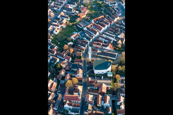 Church building Pfarrkirche St. Aegidius in Woerth am Rhein in the state Rhineland-Palatinate, Germany