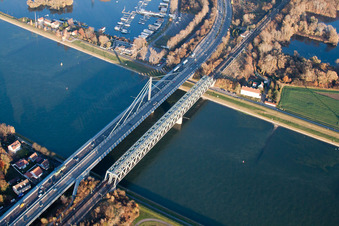 Rhien Bridge in the district Maximiliansau in Wörth am Rhein in the state Rhineland-Palatinate, Germany