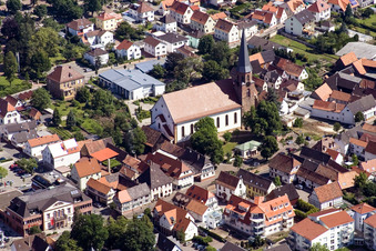 Church building in the village of in Herxheim bei Landau (Pfalz) in the state Rhineland-Palatinate