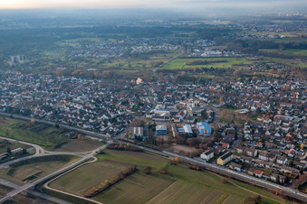 Hardt sports hall, secondary school in Durmersheim in the state Baden-Wuerttemberg, Germany