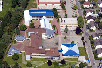 School grounds and buildings of the school centre in Herxheim bei Landau (Pfalz) in the state Rhineland-Palatinate