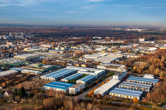 Industrial Park Rastatt Lochfeldstr in the district Rauental in Rastatt in the state Baden-Wuerttemberg, Germany