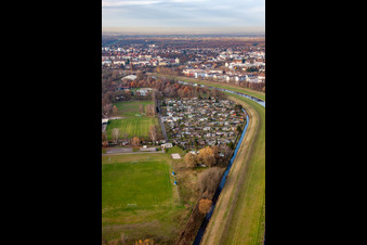 Schwalbenrain from the southeast in Rastatt in the state Baden-Wuerttemberg, Germany