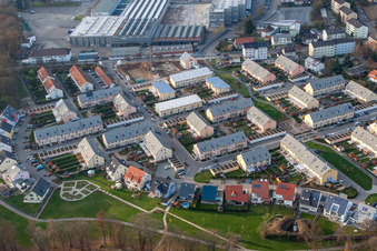 Wilhelm-Leuschner-Straße in Rastatt in the state Baden-Wuerttemberg, Germany