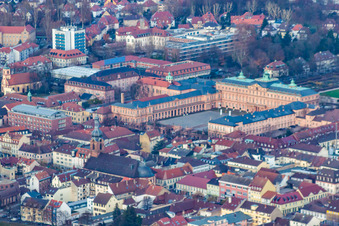 Castle from the southeast in Rastatt in the state Baden-Wuerttemberg, Germany