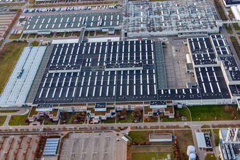 Aerial photograpy of Daimler AG in Rastatt in the state Baden-Wuerttemberg, Germany
