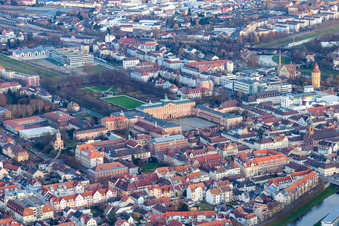 Residence Palace from the southeast in Rastatt in the state Baden-Wuerttemberg, Germany