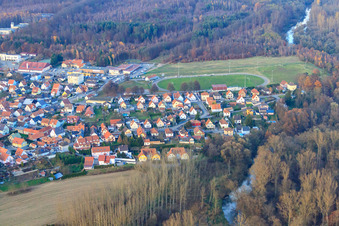 Seltz in the state Bas-Rhin, France out of the air