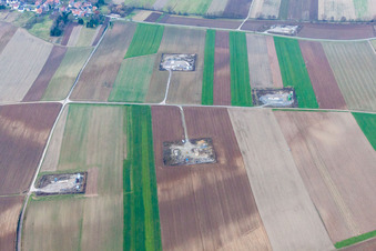 Scheibenhardt, oil production in Scheibenhard in the state Bas-Rhin, France