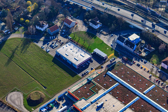 Mercedes-Benz branch Mannheim-Heidelberg-Landau in the district Maximiliansau in Wörth am Rhein in the state Rhineland-Palatinate, Germany