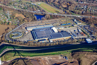 Transport Company Karlsruhe GmbH - West Depot in the district Knielingen in Karlsruhe in the state Baden-Wuerttemberg, Germany