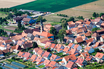 Protestant St. Martin's Church in Erlenbach bei Kandel in the state Rhineland-Palatinate, Germany