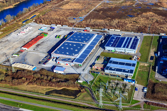 Nuss forwarding company in the Oberwald industrial area in Wörth am Rhein in the state Rhineland-Palatinate, Germany