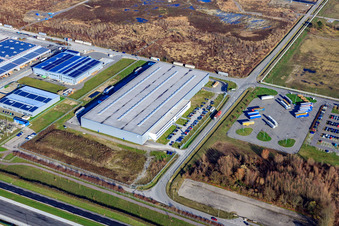 Thyssen Metal Center in the Oberwald industrial area in Wörth am Rhein in the state Rhineland-Palatinate, Germany