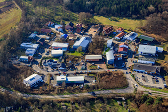 Mittelwegring commercial area in Jockgrim in the state Rhineland-Palatinate, Germany